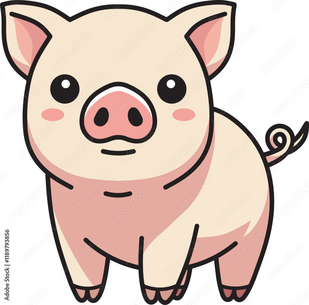 Cute little pig drawing illustration design art Cute little pig drawing illustration design art