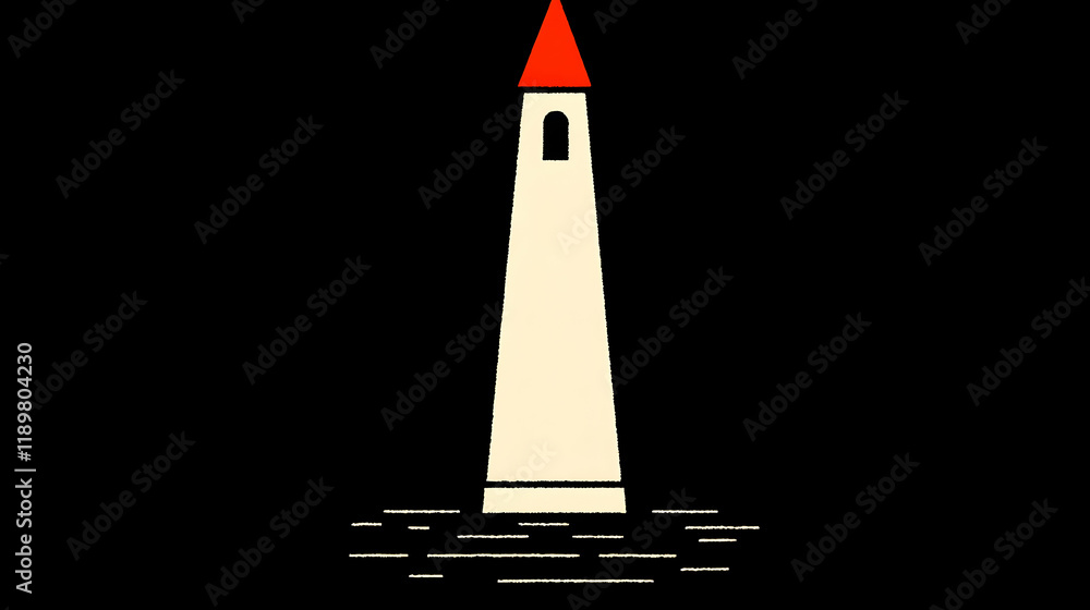 Lighthouse Illustration Minimalist Design Lighthouse Illustration Minimalist Design