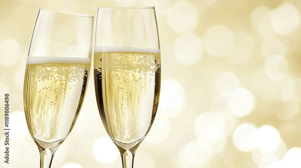 A pair of wine glasses clinking together in a toast, with a romantic bokeh effect in the background. A pair of wine glasses clinking together in a toast, with a romantic bokeh effect in the background.