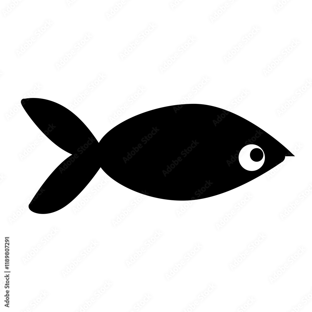 fish silhouette icon design template fish silhouette icon design template