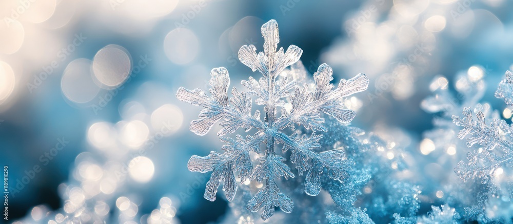 Frozen branch, winter bokeh, nature Frozen branch, winter bokeh, nature