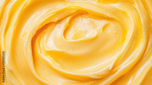 Creamy Butter Spread with Rich Golden Hue Swirled Elegantly