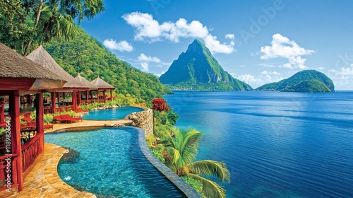 Luxury Resort in St. Lucia: Infinity Pools and Pitons Views