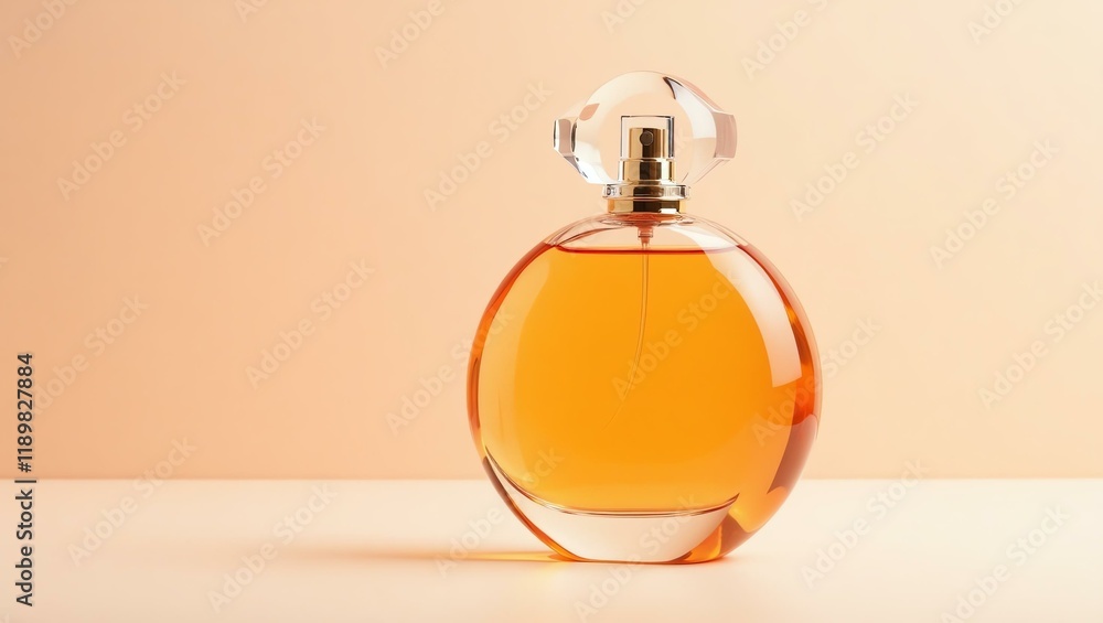 tangerine perfume for women in a transparent luxury bottle, elegantly designed with sleek, modern curves and a glossy finish tangerine perfume for women in a transparent luxury bottle, elegantly designed with sleek, modern curves and a glossy finish