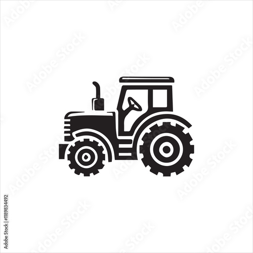 tractor isolated on white background