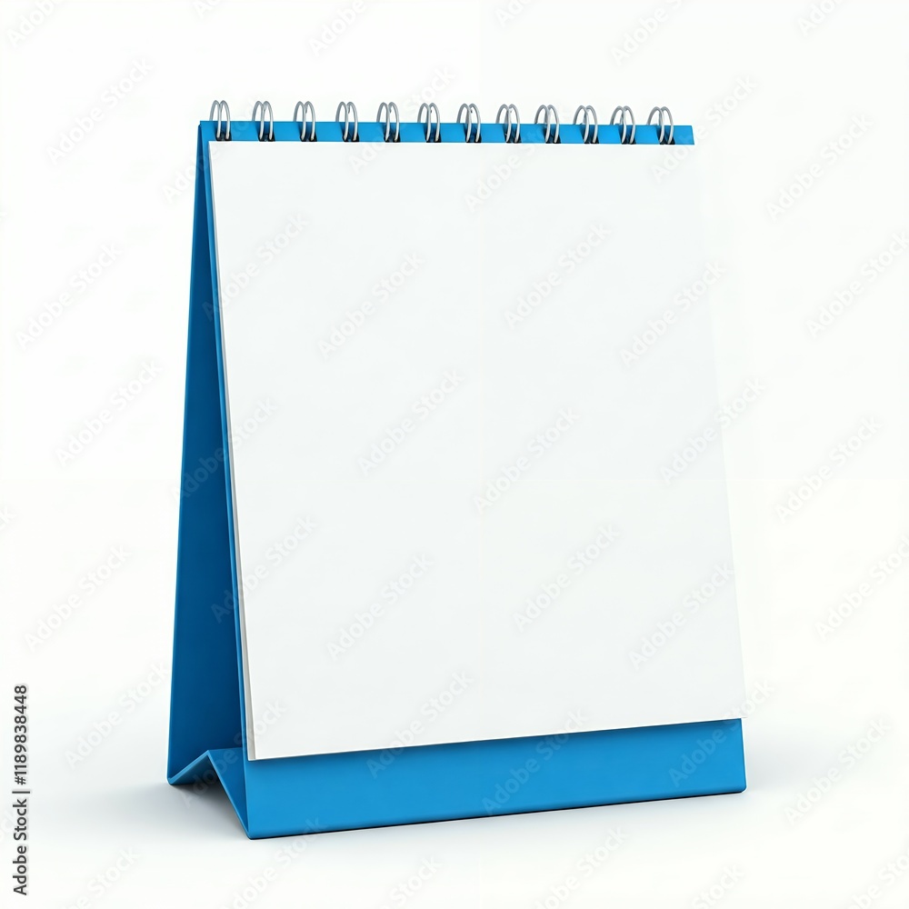 Blank Teal Desk Calendar Ready for Customization Blank Teal Desk Calendar Ready for Customization
