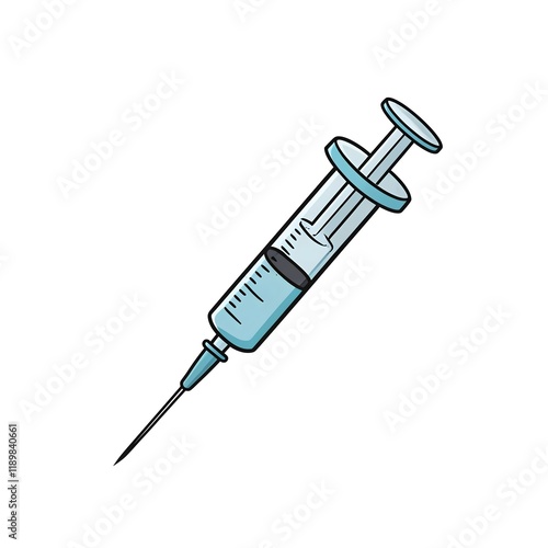 Cartoon syringe
