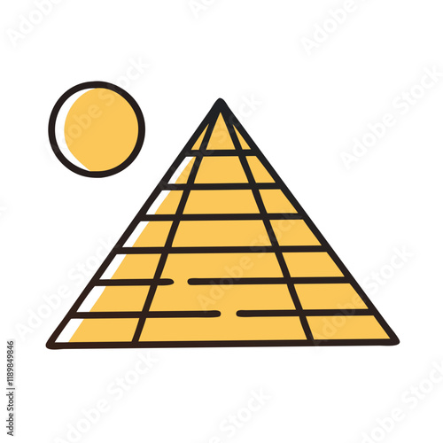 Egyptian Pyramid Icon 