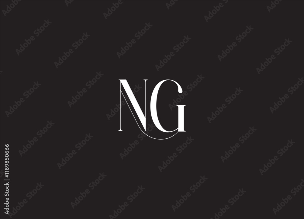 NG Initial letter Logo design And modern logo NG Initial letter Logo design And modern logo