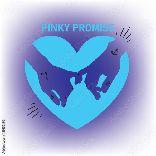 Hand drawn colorful vector promise symbol 02.eps