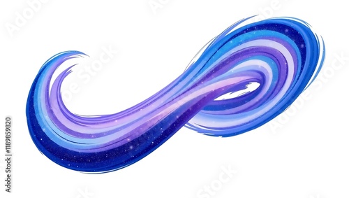 3d Brushstroke different color gradient texture brush  white background