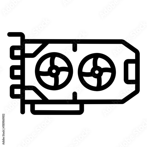 graphics card Line Icon