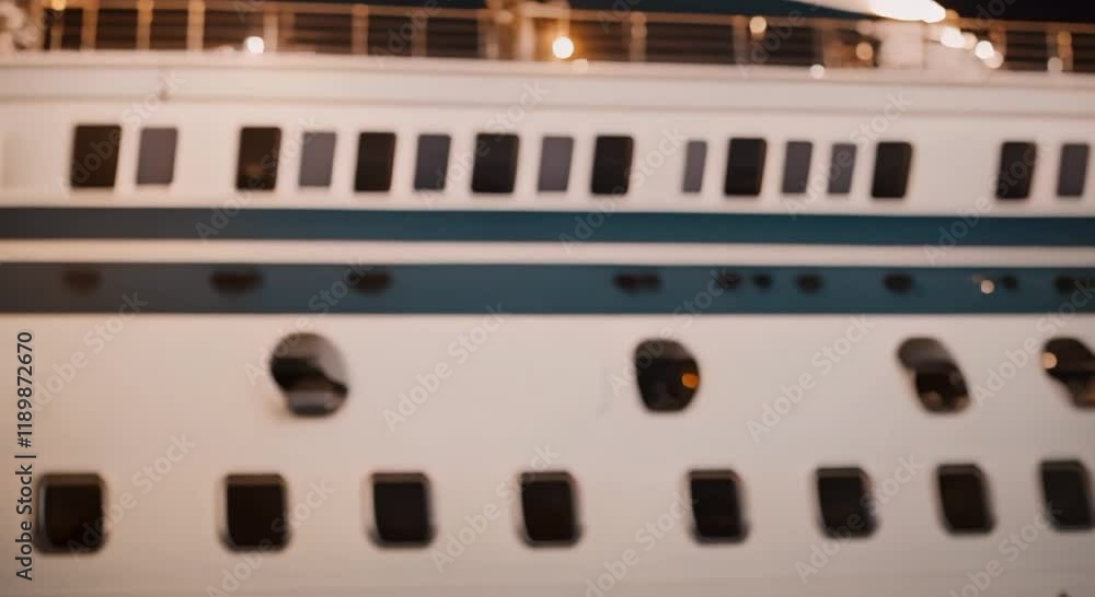 Twilight Elegance: A Cruise Ship in Lunar Serenity Twilight Elegance: A Cruise Ship in Lunar Serenity