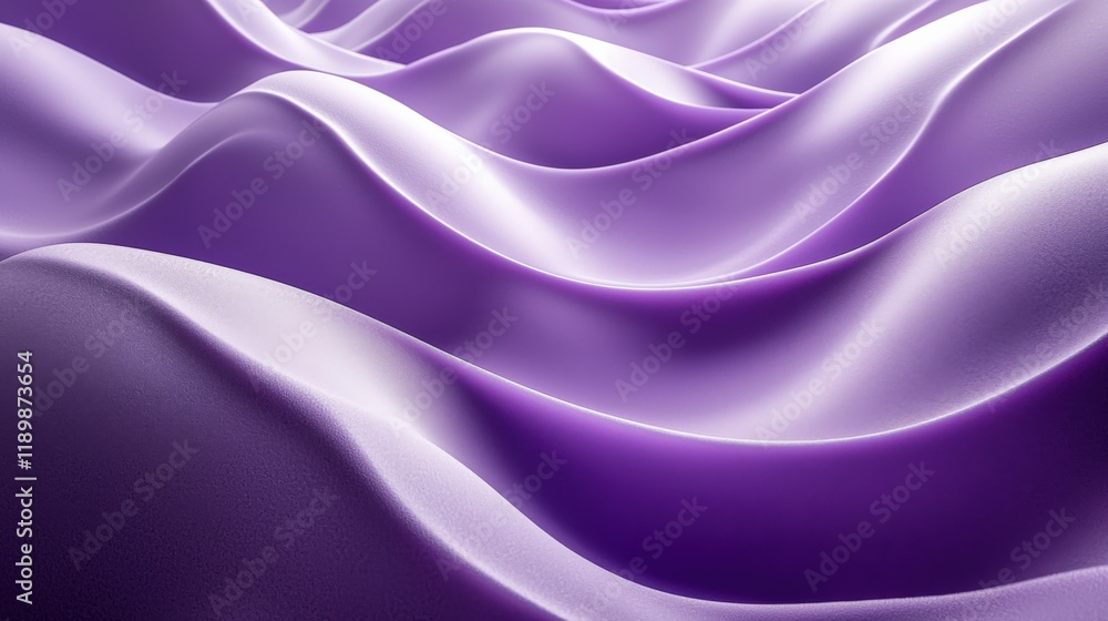 Obraz premium Elegant Purple Waves of Fabric Texture