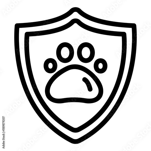 pet insurance Line Icon