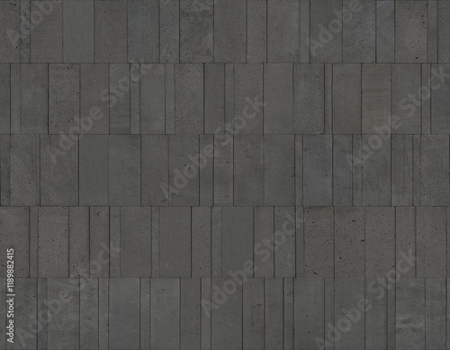 Seamless stone texture of grey basalt wall cladding