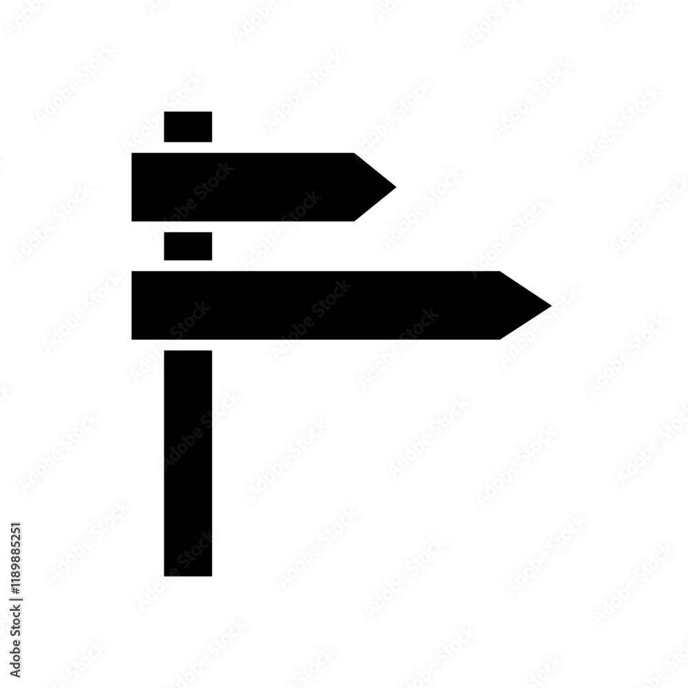 guidepost glyph icon guidepost glyph icon
