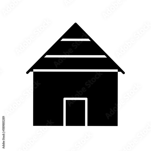 hut glyph icon