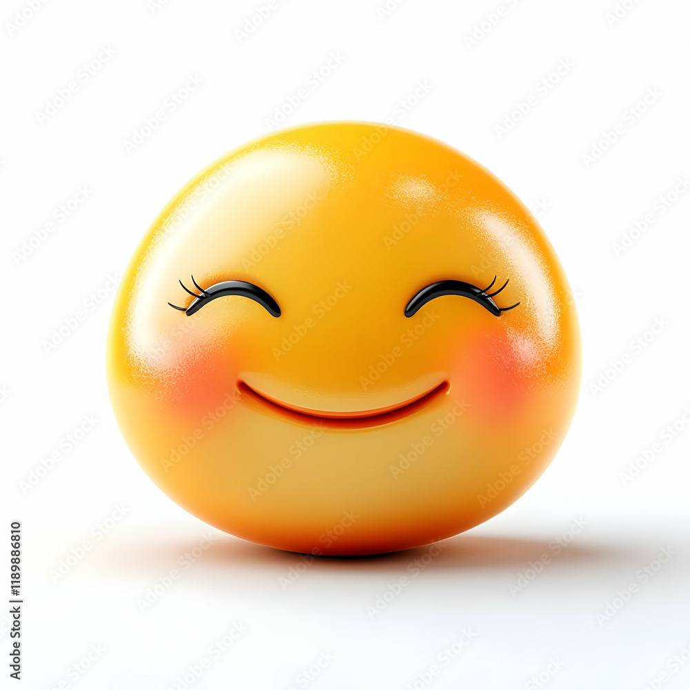 Fototapeta premium Smiling 3D Emoji Illustration