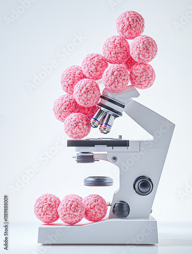 microscopic visualization nucleolus cluster intricate cell nucleus components molecular biology research cellular study scientific education art report data news micro lab tool lesson system microbe photo