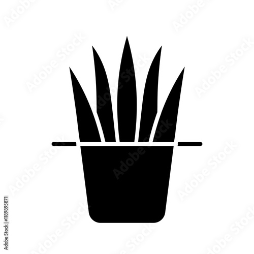 plant glyph icon