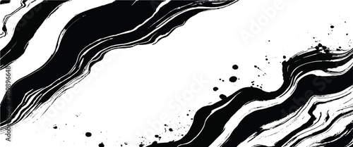 Vector natural white and black marble stone texture with overlay grunge background texture.