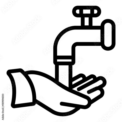 wudu Line Icon