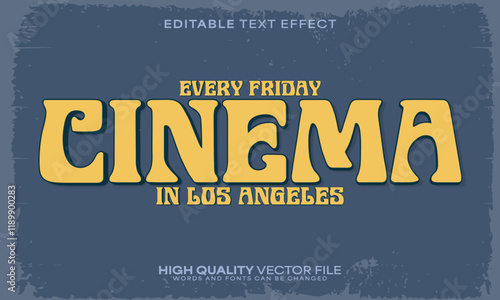 Retro classic text effect, editable text effect and vintage 3d font style bold shadow oldschool poster design