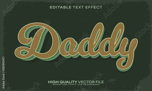 Retro classic text effect, editable text effect and vintage 3d font style bold shadow oldschool poster design