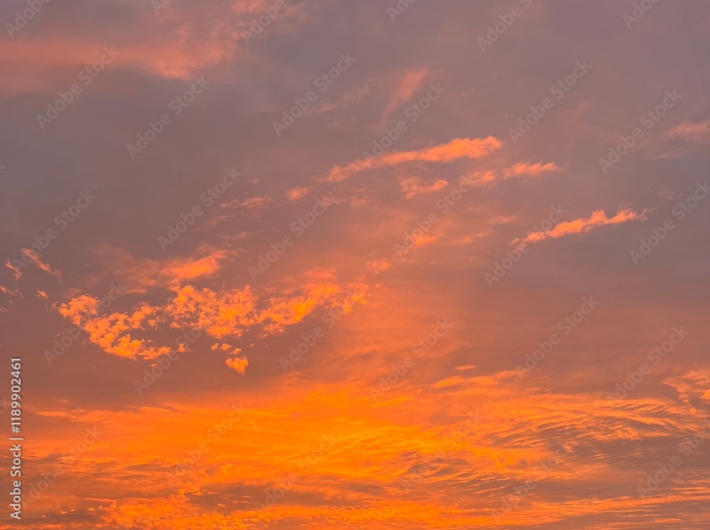 Obraz premium red sunset sky