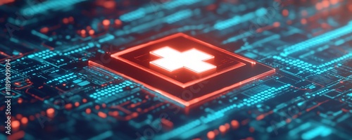 The concept of privacy in medical history visualized as a glowing data shield protecting interconnected health records.