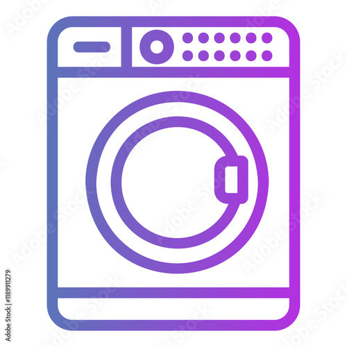 washing mashine Gradient icon