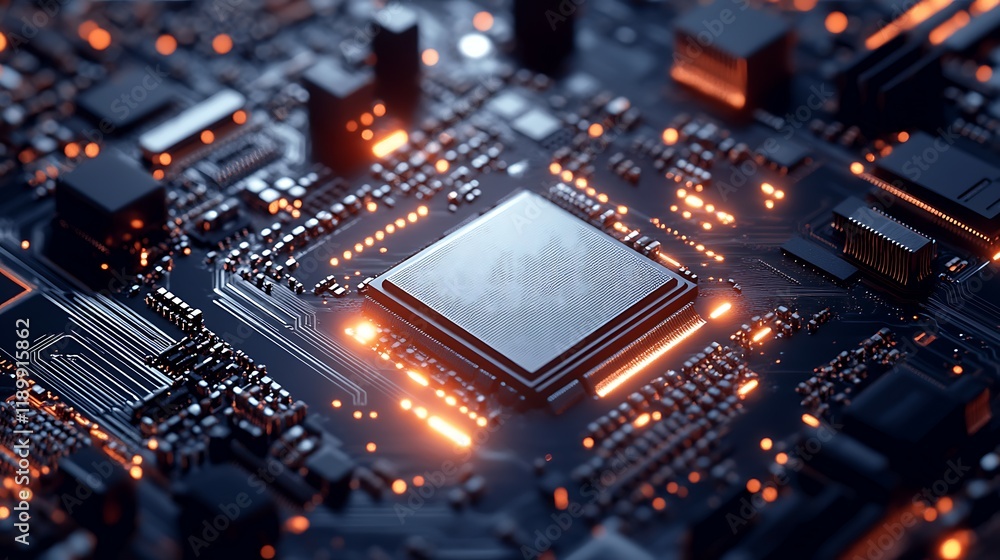 Closeup of electronic circuit board Technology concept Closeup of electronic circuit board Technology concept