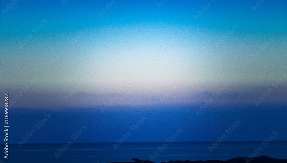 Serene twilight sky over calm ocean waters. Tranquil blue and purple hues paint the horizon. Serene twilight sky over calm ocean waters. Tranquil blue and purple hues paint the horizon.