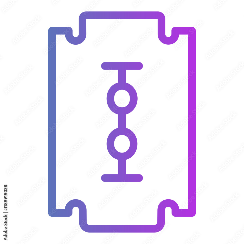 razor blade Gradient icon razor blade Gradient icon
