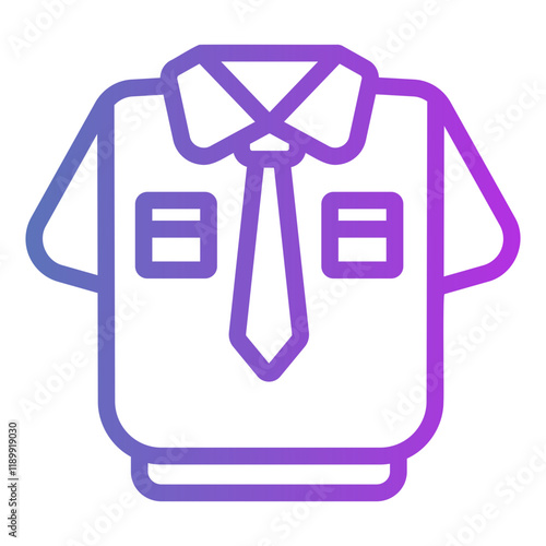 police uniform Gradient icon