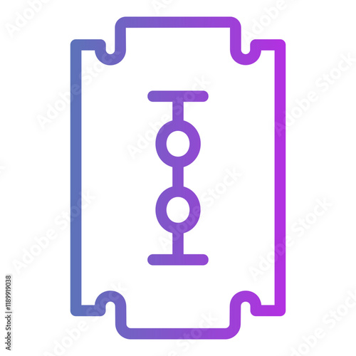 razor blade Gradient icon