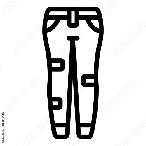 jeans Line Icon