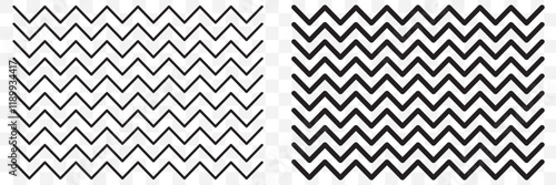 Wave line and wavy zigzag lines. Black underlines wavy curve zig zag line pattern in abstract style. Geometric decoration element. Vector illustration. eps 10.