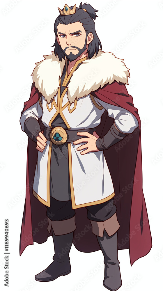 Majestic King Character Illustration Majestic King Character Illustration
