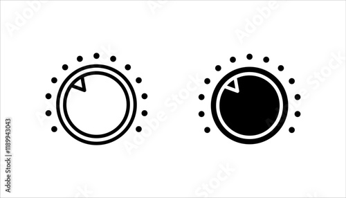 volume control icon set. vector illustration on white background
