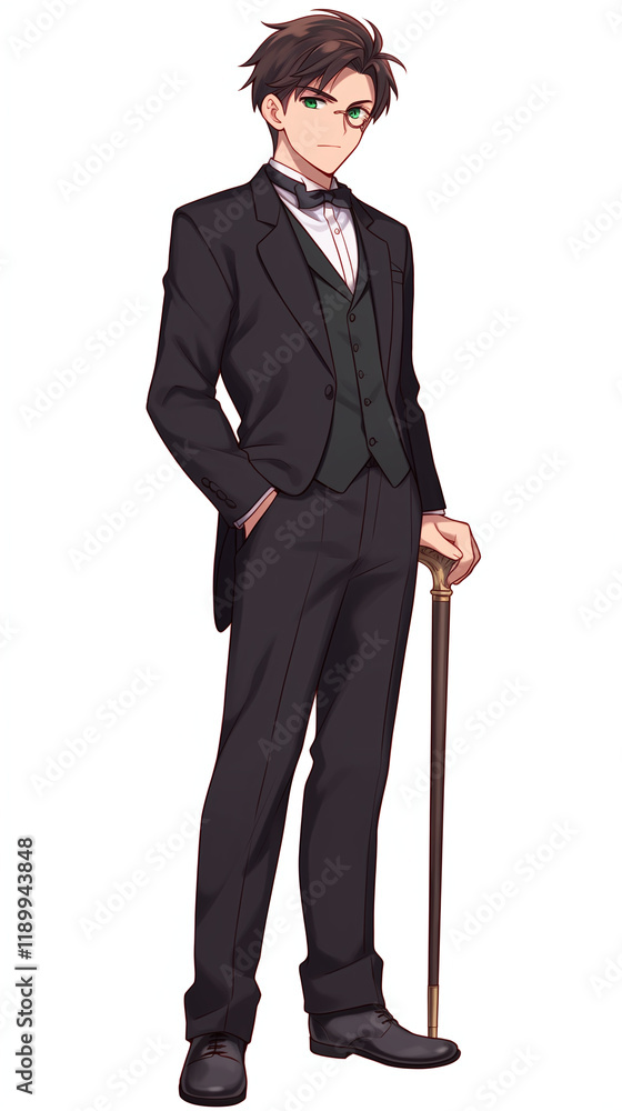 Handsome Gentleman in Formal Wear Handsome Gentleman in Formal Wear