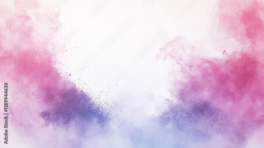 Obraz premium Soft Pink and Purple Smoke Cloud with Gradient Effect on White Background