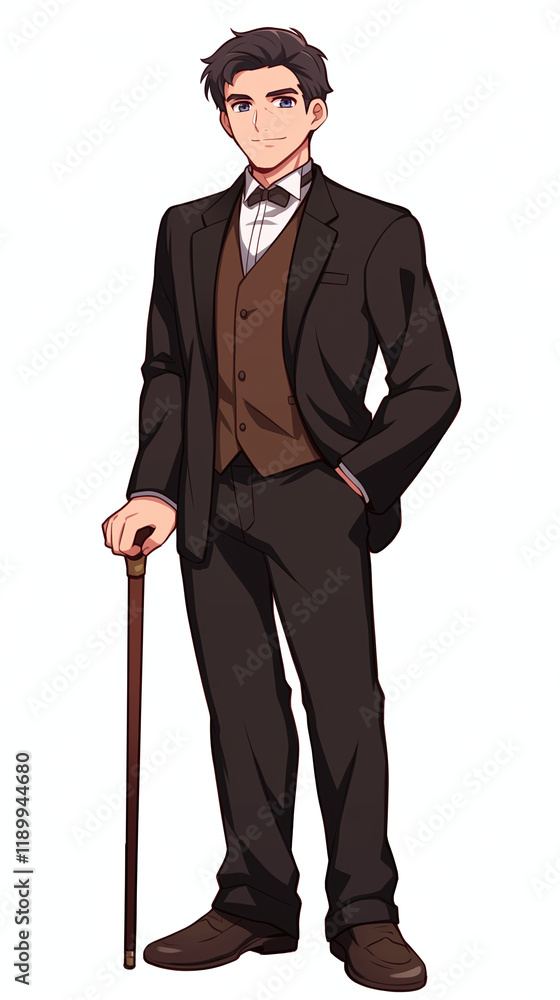 Handsome Gentleman in Formal Wear Handsome Gentleman in Formal Wear