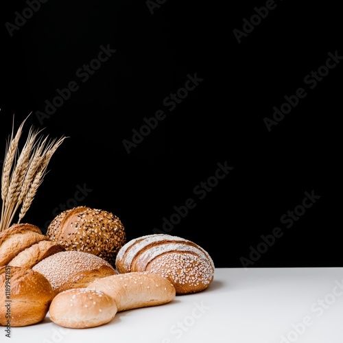 Fresh Baked Bread Assortment  Crusty Loaves  Rolls   Grains