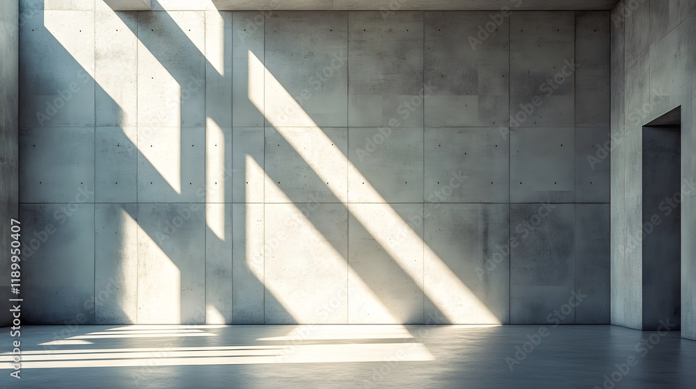 Sunlit Concrete Room Minimalist Architectural Design Sunlit Concrete Room Minimalist Architectural Design