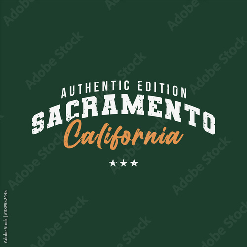 Sacramento Authentic Edition T Shirt Design