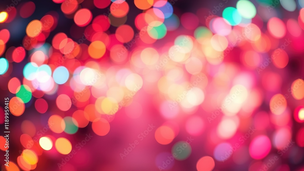 Abstract Christmas Lights Background - Colorful Festive Design Abstract Christmas Lights Background - Colorful Festive Design