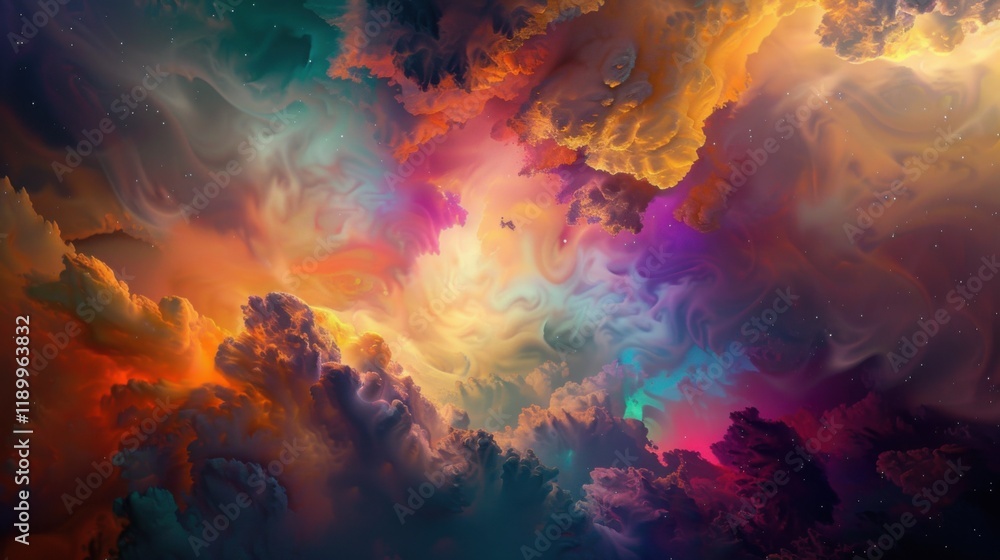 a ethereal dreamscape of abstract colors and surreal imagery, No bowls, white space in the center of the page for text a ethereal dreamscape of abstract colors and surreal imagery, No bowls, white space in the center of the page for text