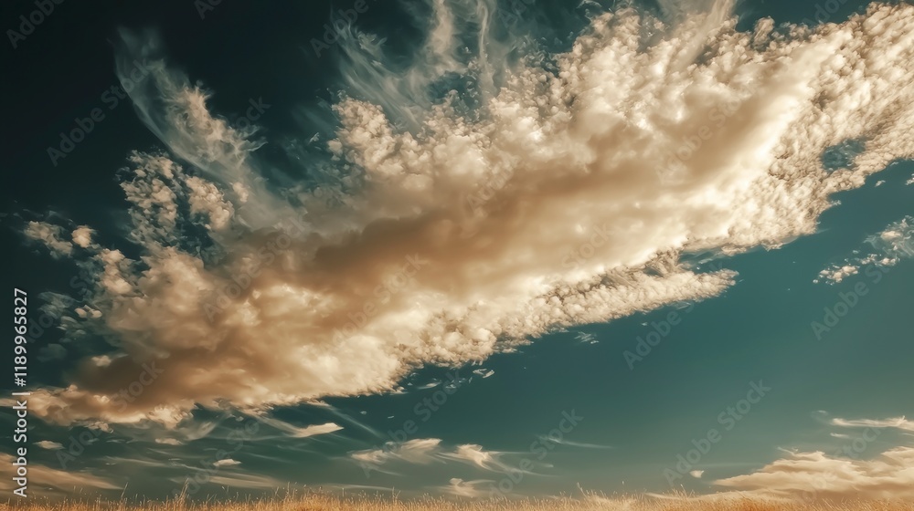 Naklejka premium Dramatic Sky Golden Hour Cloudscape Nature Photography
